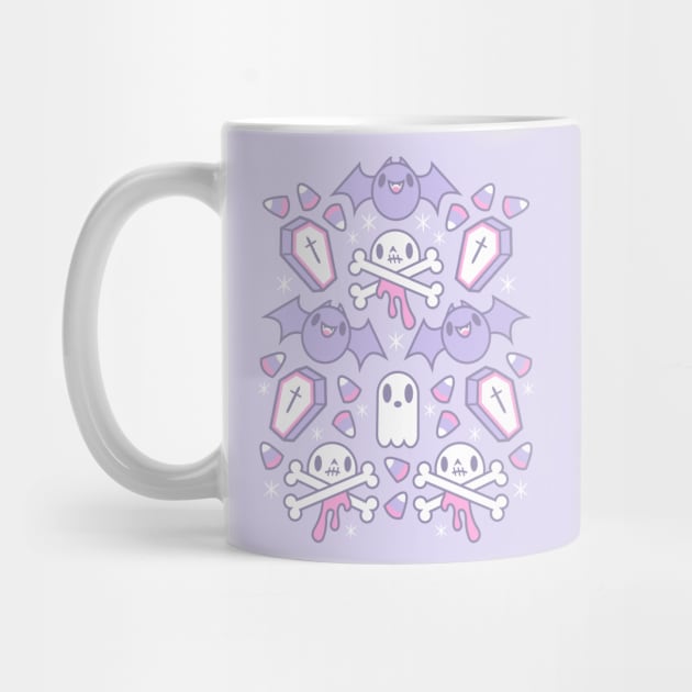 Spooky Cute Pastel Halloween Bubblegum Goth Design by Tamara Lance